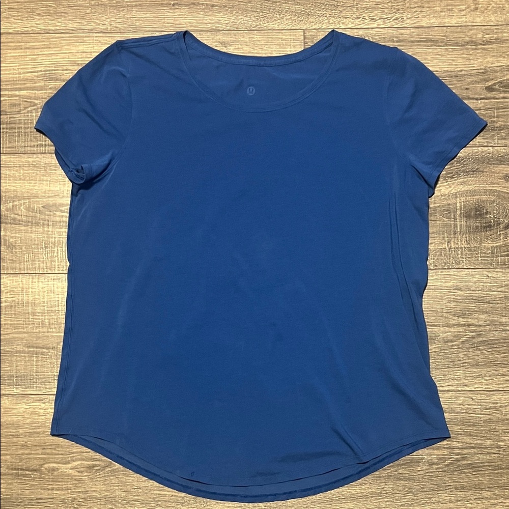 Lululemon Love Crewneck Women's 16 Royal Blue T-Shirt